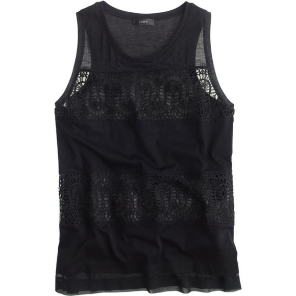 J. Crew Lace Panel Tank - Picture 1 of 3